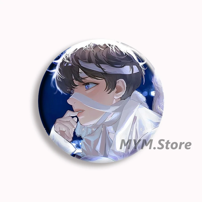 Hot Manhwa Omniscient Reader's Viewpoint Button Pin Kim Dokja Yoo Jonghyuk Fanart Anime Brooch Bag Decor Fans Collect Gifts