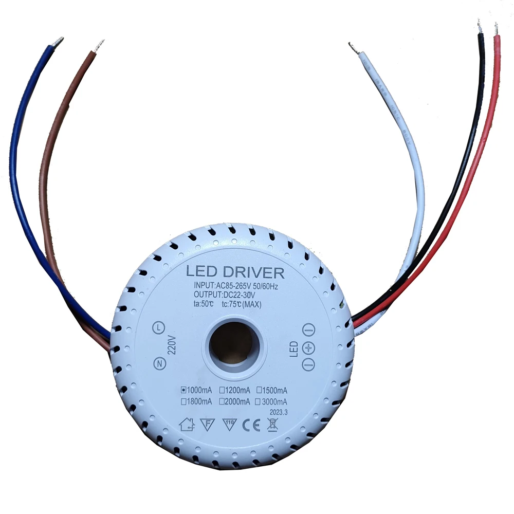 Output three wire LED three-colour Power work with  LED strip AC85-265V DC24-36V 900-3000mA Driver