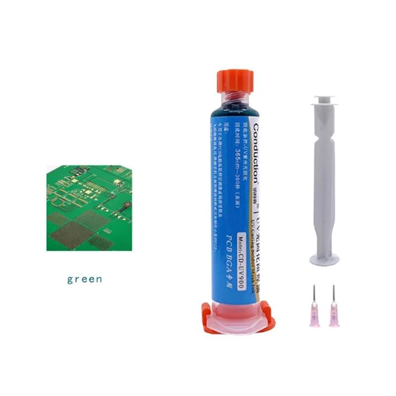 10cc UV PCB BGA Hàn Chống UV Chữa Hàn Đại Cột Buồm Sửa Chữa Sơn Mặt Nạ Hàn Hàn Chống Lại 5 Màu
