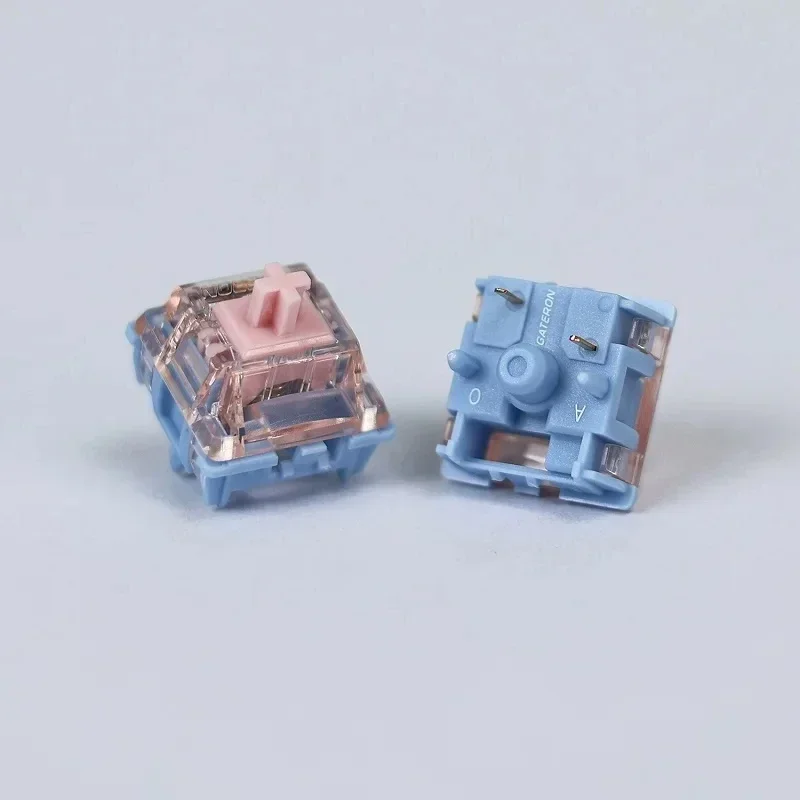 Gateron-Interruptores pré-testados de trilho duplo com interruptor melódico, 5 pinos, 60g, SMD, RGB, teclado mecânico, jogos, escritório