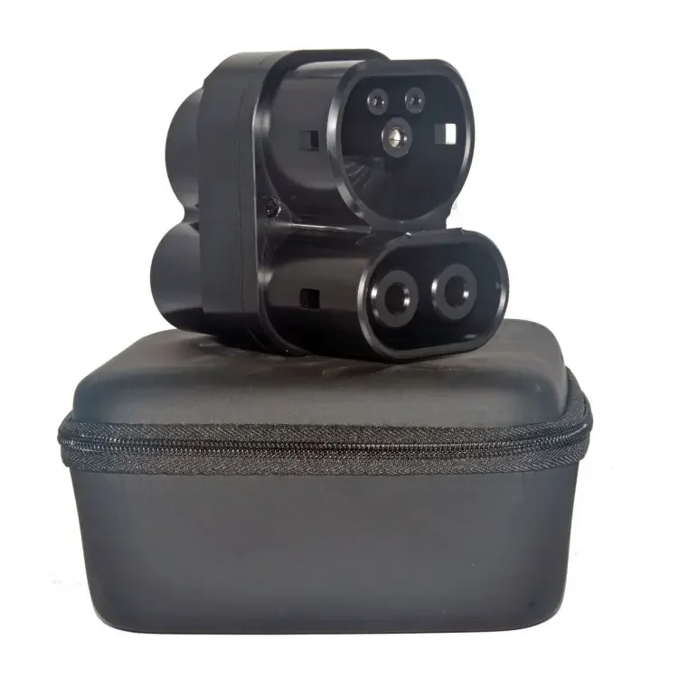 New Energy Electric Vehicle Adapter European And American Car Charging Gun Head CCS1 To CCs 2 Charger EV Adapter