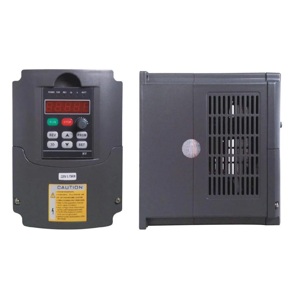 QDHWOEL 0.75KW VFD Variable frequency inverter 3 phase 380V for CNC spindle motor speed control