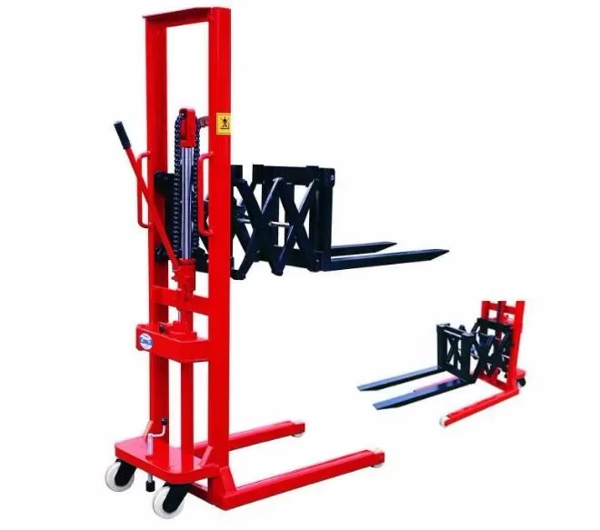 

# Manual Forklift Stacker Hydraulic Lift Pallet Jack Truck Stacker #