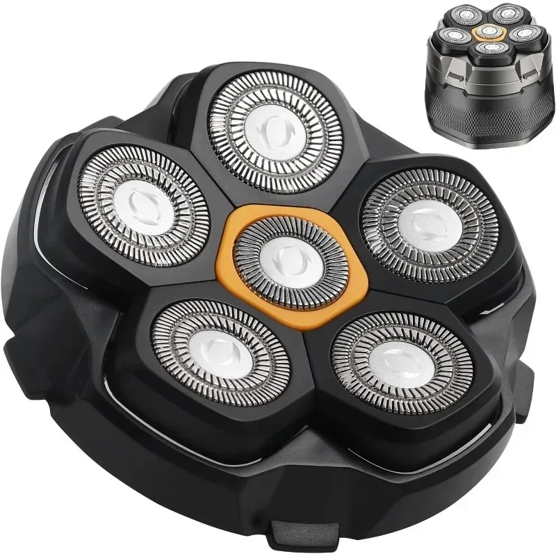 for Magnetic 6 Blade Head Shaver Replacement Heads for DOAO JoyKoi Solimpia Singphere AEXIRI Head Shaver 1pcs