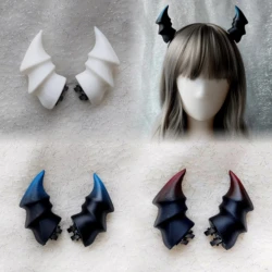 4.5cm/8cm Handmade Devil Horn Outline Devil Horn Dark Gothic Lolita Witch Halloween Cosplay 3D Printing Antlers Hair Clip