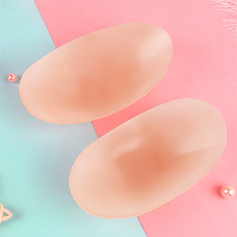1Pair Naturally Soft Silicone Anti Slip Shoulder Pads Invisible Shoulder Enhancer Push-Up Cushions Reusable Self-Adhesive Unisex