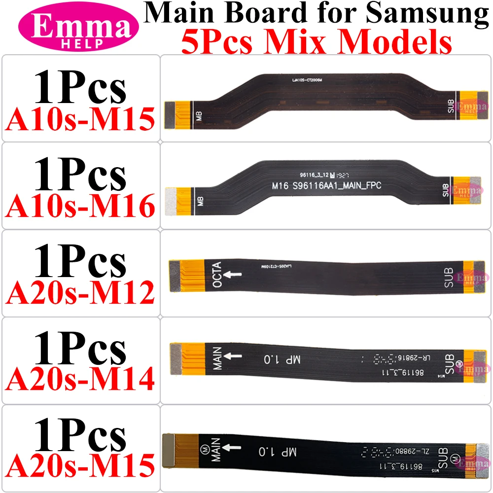 5Pcs Main Board Motherboard Flex Cable For Samsung A10s A20s A32 A42 A52 A22 A72 A21 A33 A53 A54 A34 A52s A73 S21 Mainboard Flex