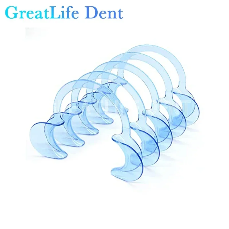 GreatLife Dent-abridor de boca Dental, herramienta Dental en forma de C, Retractor de labios de mejillas intraorales, esparcidor de labios, 5 unids/set