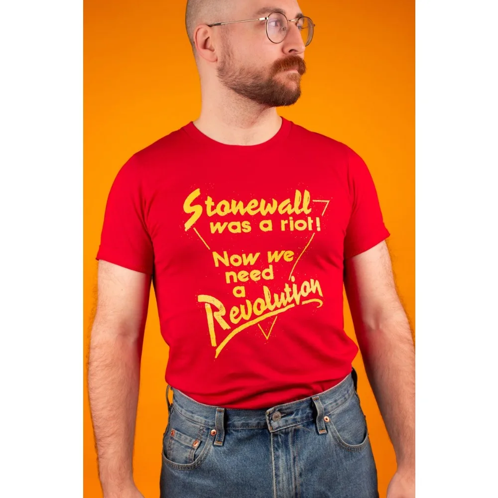 

Stonewall Was A Riot Shirt Vintage Gay Pride 1980's Queer Liberation T-Shirt LGBT Souvenir Gift Tshirt Slogan Printed Tee Tops