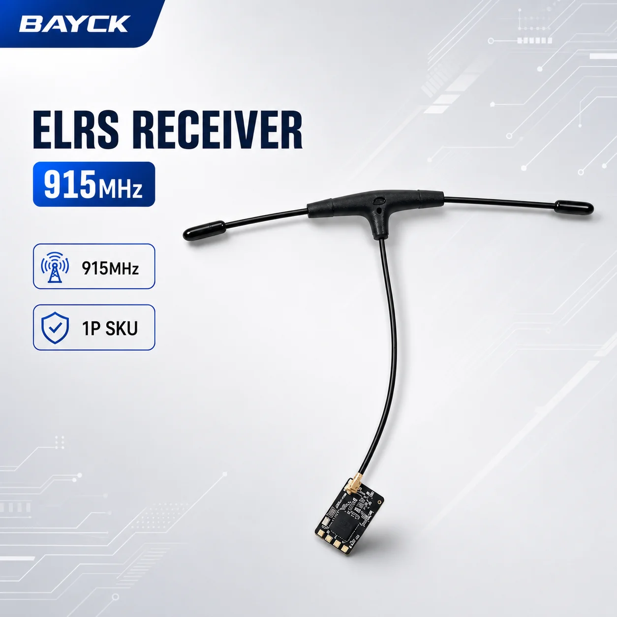 BAYCK ELRS 915 Nano ELRS Receiver 915MHz T Type Antenna With WiFi Update For FPV Drone RC Aircraft DIY Repair Spare Part For RC
