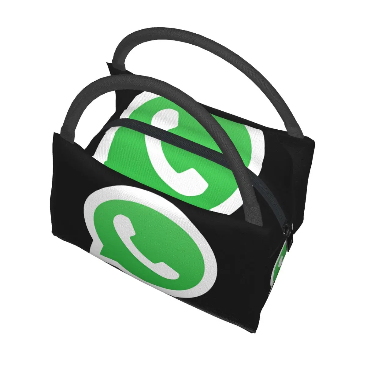 WhatsApp Logo Portable insulation bag for Cooler Food Office Pinic Container