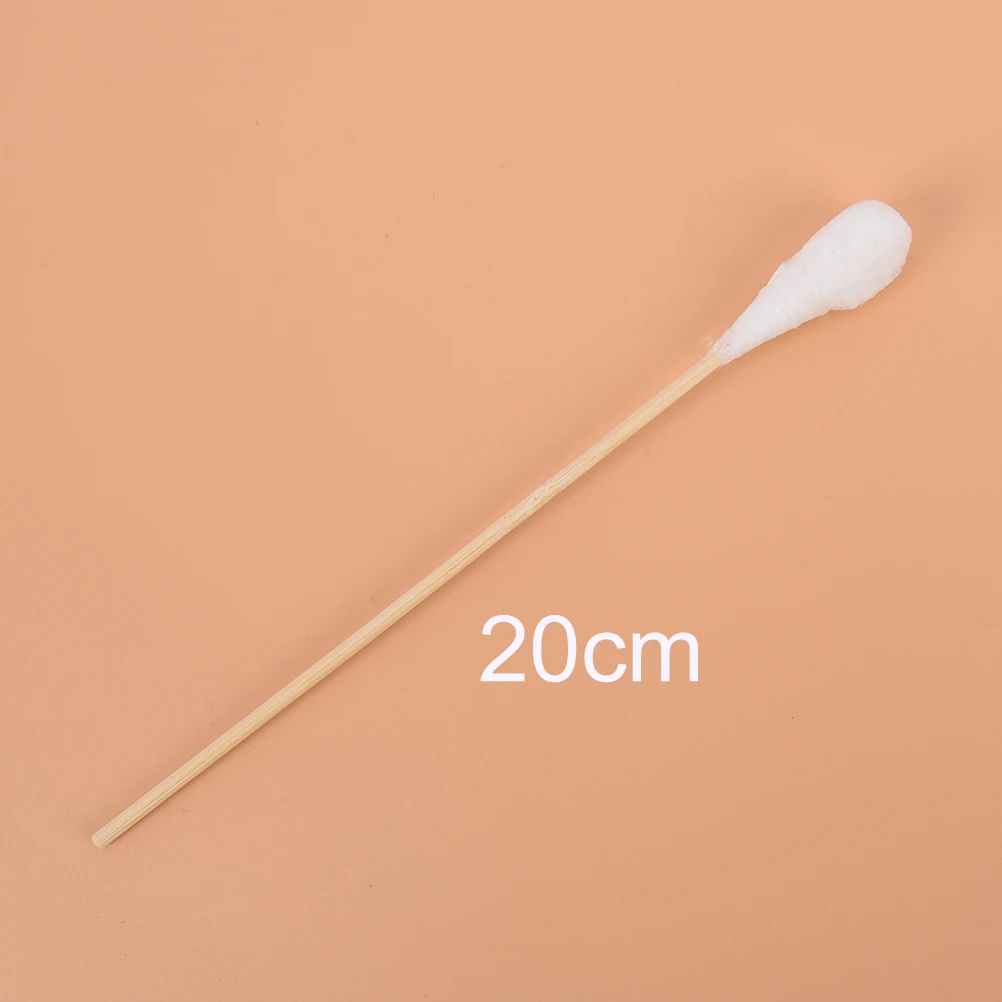 Cotonete De Algodão De Madeira Para A Saúde, Medical Clean Sticks, Buds Wood Cotton Head, 20cm, 20PCs