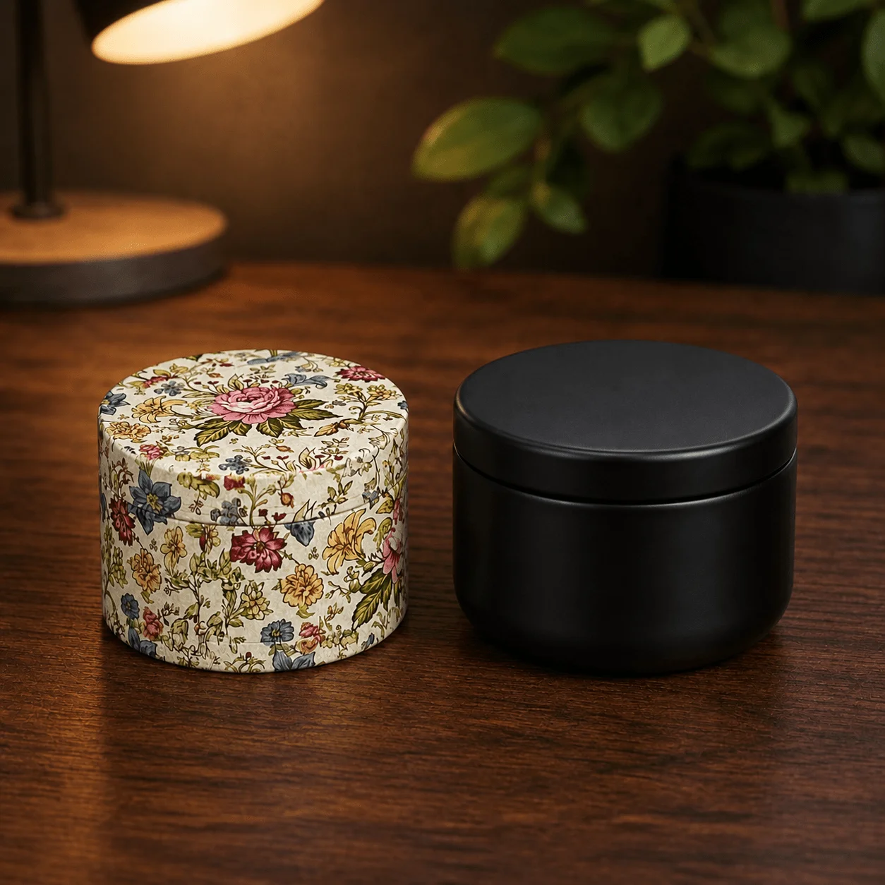 50mm Ivory White Multicolor Vintage Rose Floral Zinc Alloy Herb Grinder 4 Layer Manual Tobacco Mill with Black Storage Jar Set