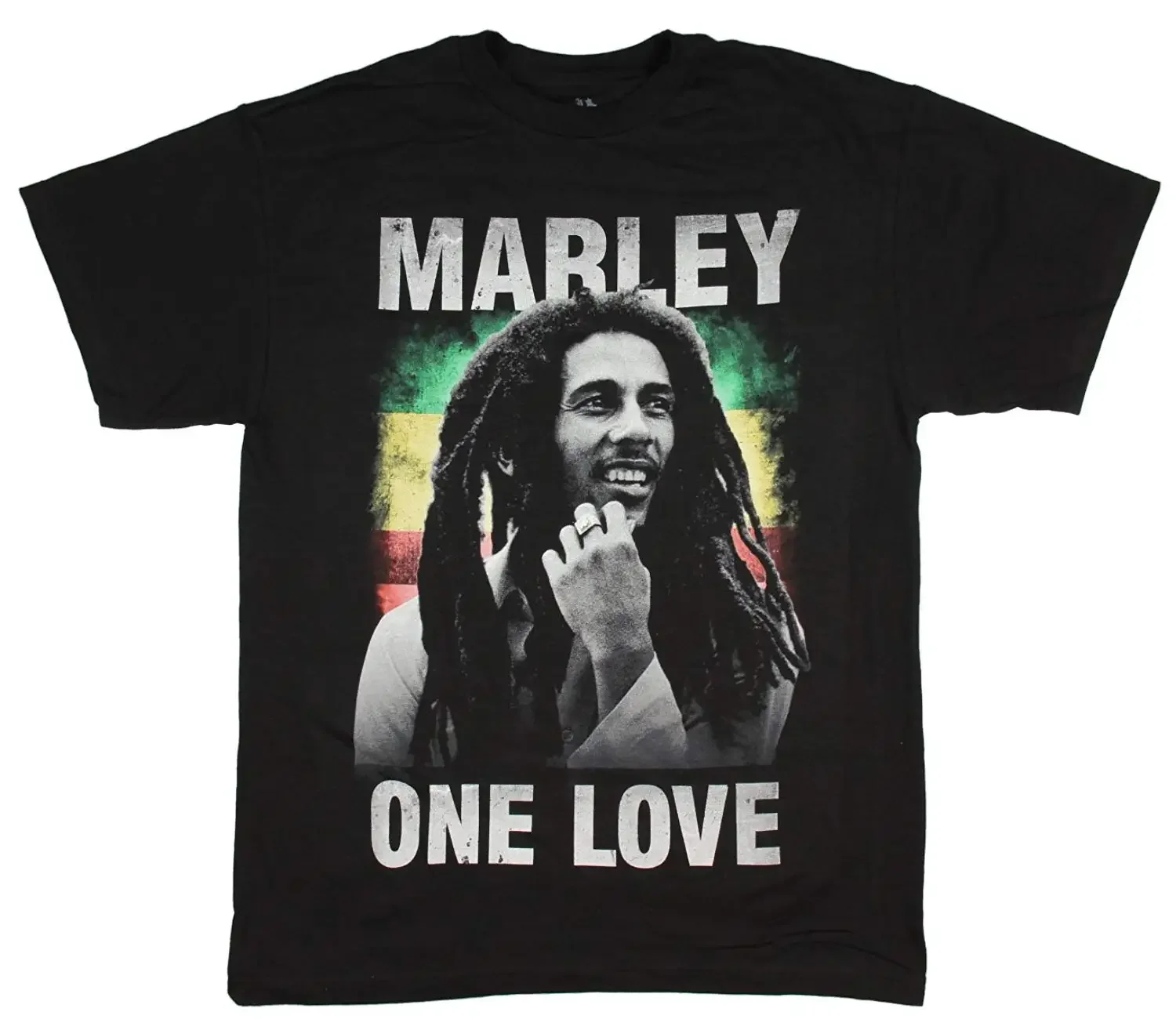 Bob Marley T Shirt Mens One Love Reggae Rasta Black Cotton Tee Unisex Fashion T Shirt Top Tee Novelty O Neck Tops