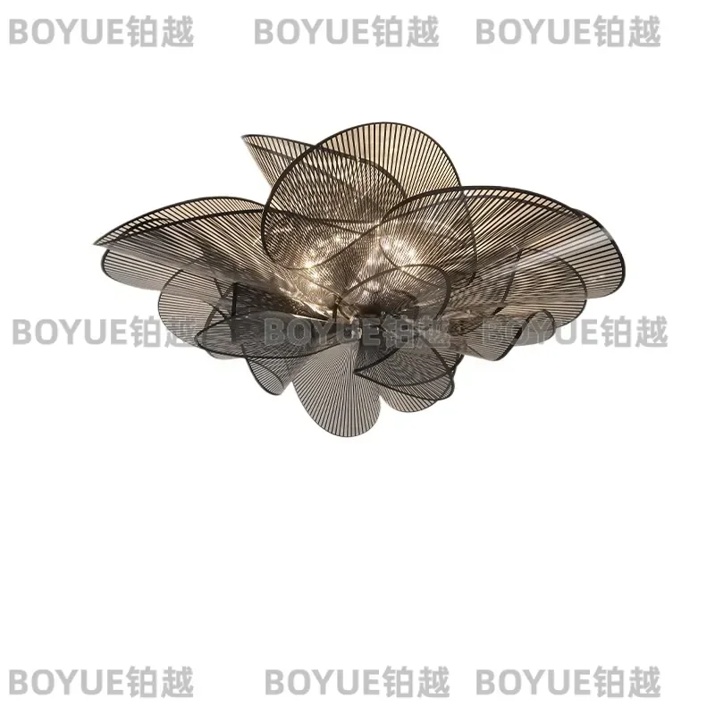 for Modern Nordic Ceiling Light Luxury Simple Petal Design Bedroom Lamp High End Kids Room Lighting Fixture