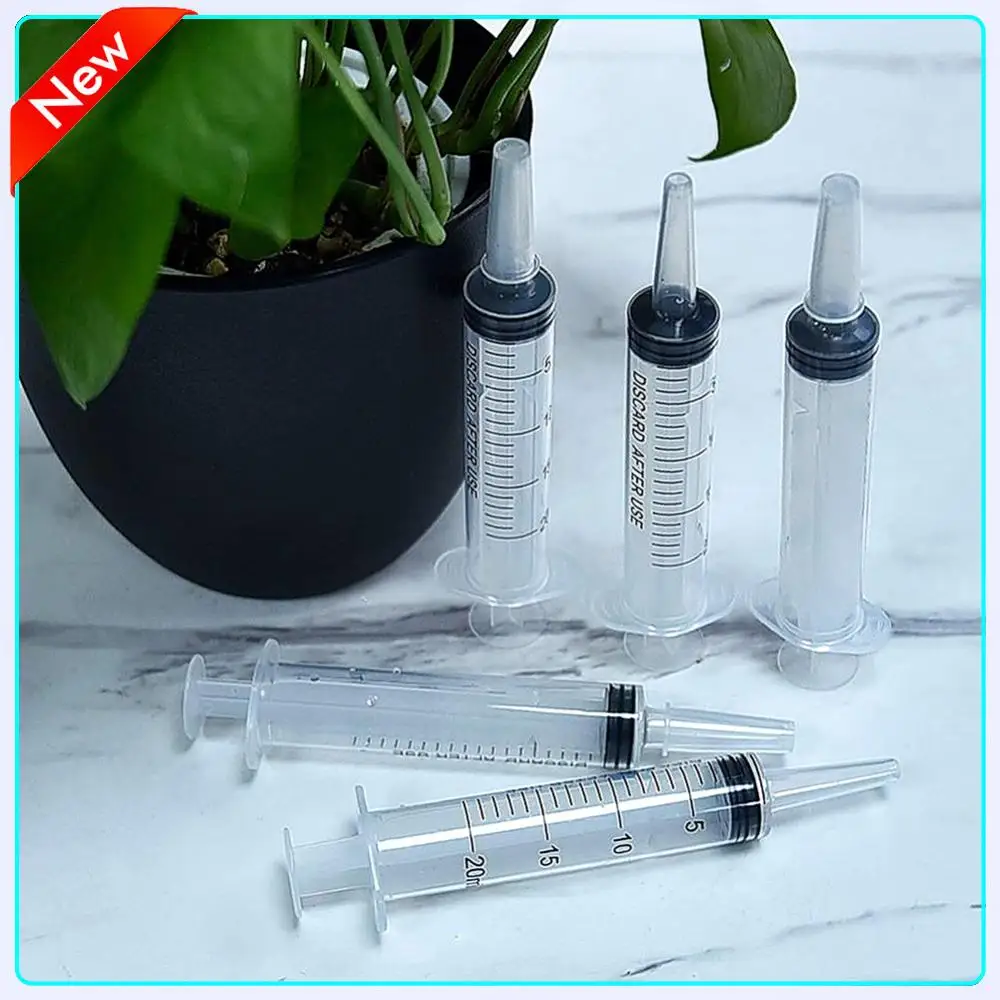 20 ml Messspritze, Kleberfüllung, Kunststoffspritze, Nährstoff, steril, ohne Nadel, Bewässerung, Nachfüllen für die Fütterung von Tiernahrung