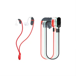 Anti Lost Rope Hearing Aid Adjustable Clips Rope Hearing Aid Clip Holder Hearing Aid Lanyard for Adults with Box 5 Colors