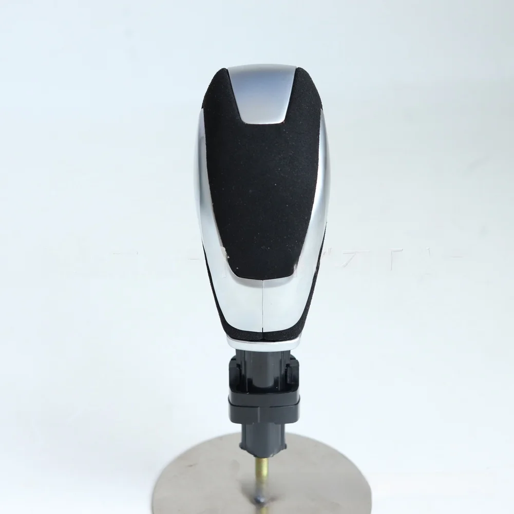 Black Leather-Wrapped Gear Shift Knob for Ford For EcoSport 2017 7 6 16cm Dimensions Interior Upgrade Direct Fit