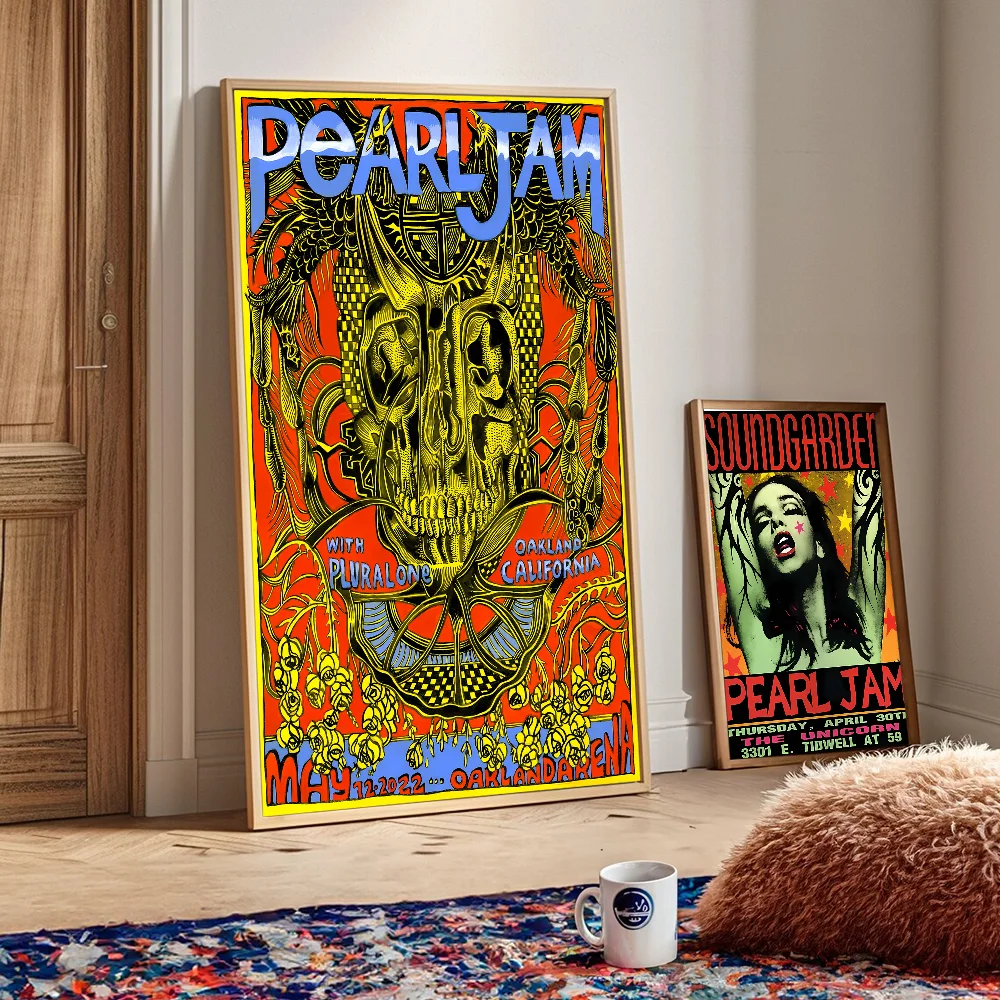 Pearl Jam Band Good Quality Prints and Posters Whitepaper Prints Posters Artwork Wall Decor