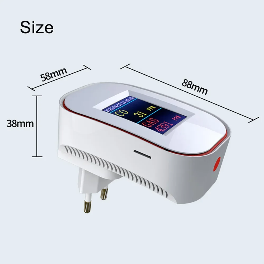 Tuya Smart Life Natural GAS CO Leak Carbon Monoxide Detector WIFI CH4 Methane Combustible Leakage Coal Home Alarm Sensor