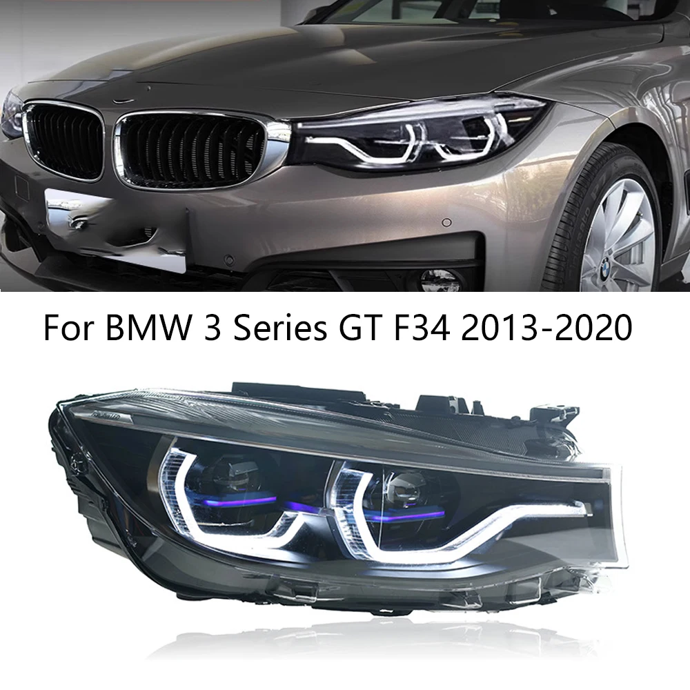 

Автомобильная фара для BMW 3 серии GT 2013-2020, модель F34 модернизация фар, Модифицированная динамическая фара BMW с поворотником и системой DRL в сборе