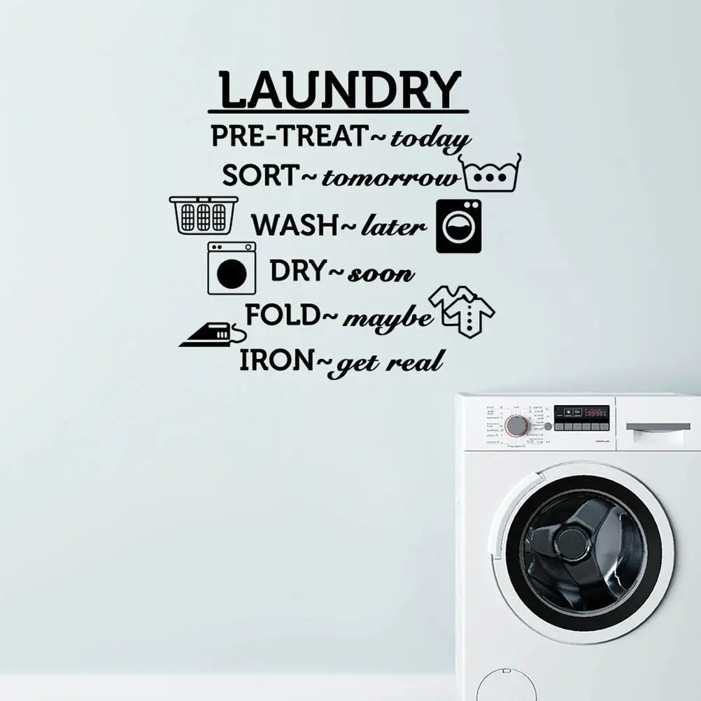 Premium Removable Waterproof PVC Wall Sticker Decor Words Design for Bedroom Living Room Home Wall Decals Easy Apply Remove No