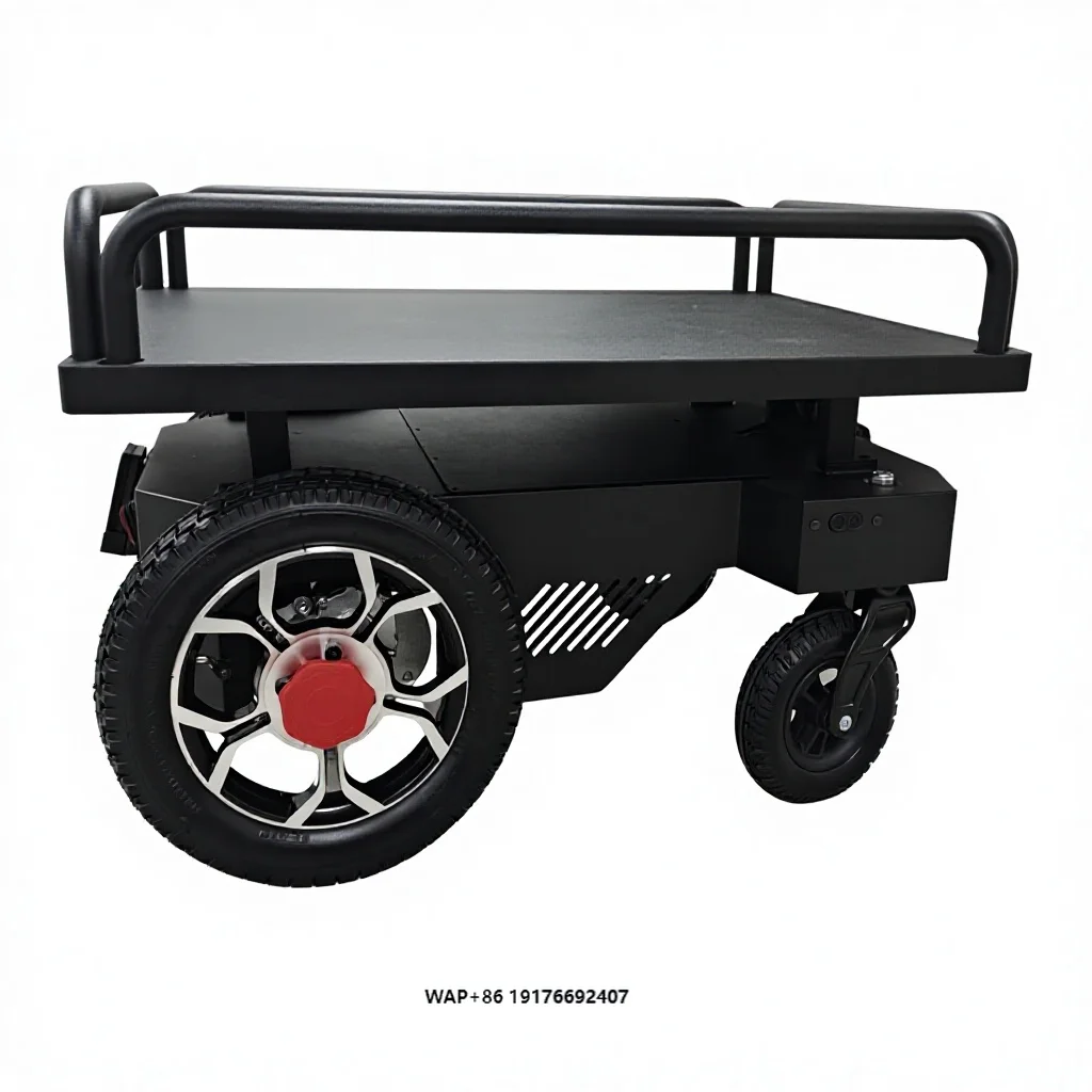 

UWB Intelligent Follow-up Trolley Power Platform Vehicles For Industry Station factory Warehouse Intelligent Carrying Robot