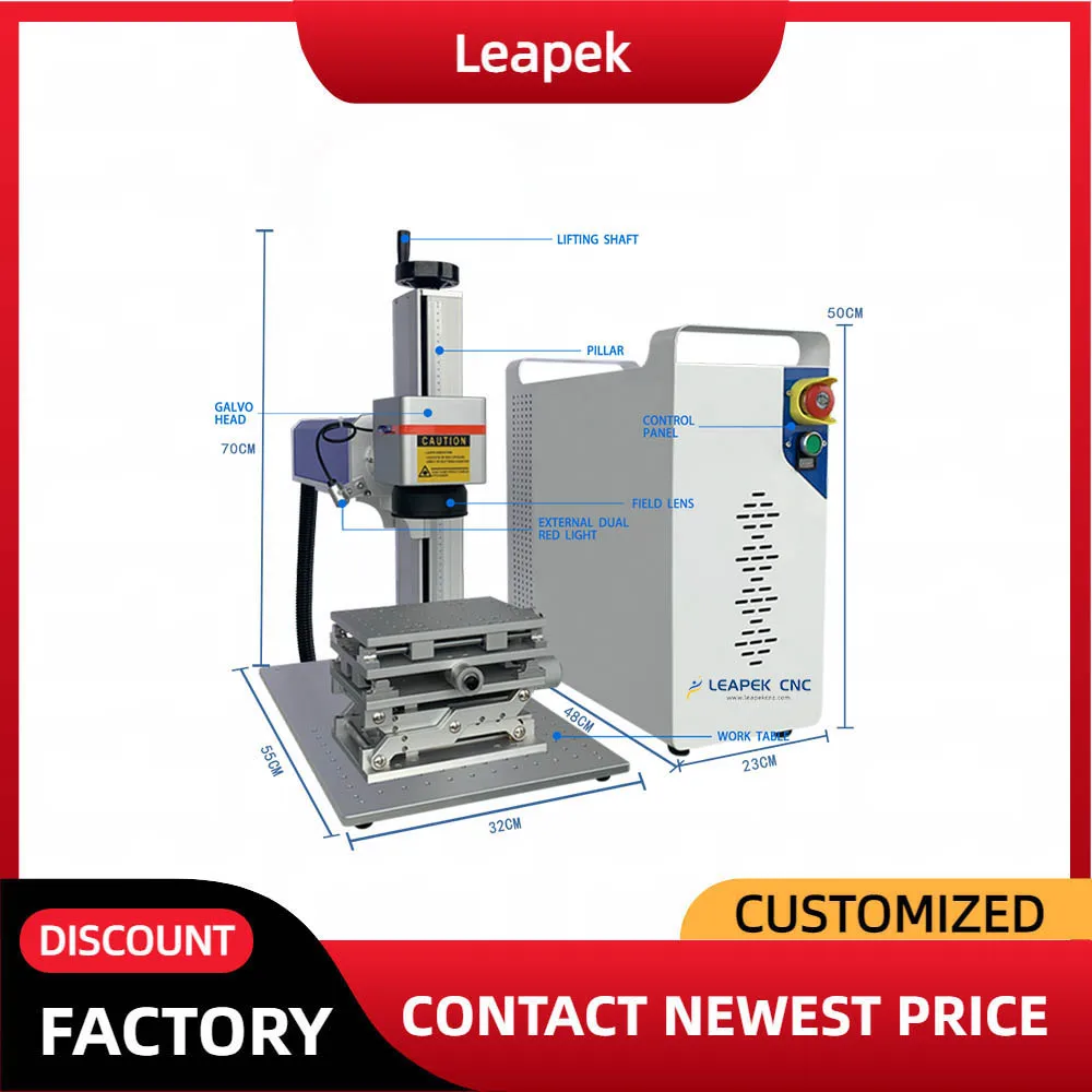 

20w Fiber Laser Marking Machine Metal Metallic Products Laser Marking Jewelry Laser Marking Glass Plastic Laser Marking