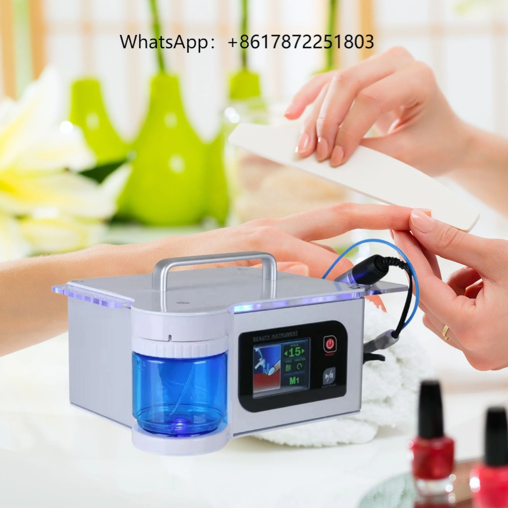 

Professional 40000RPM Electric Nail Polisher with LED Display & 6 Bits Rechargeable Nail Drill Machine for Home & Salon Use