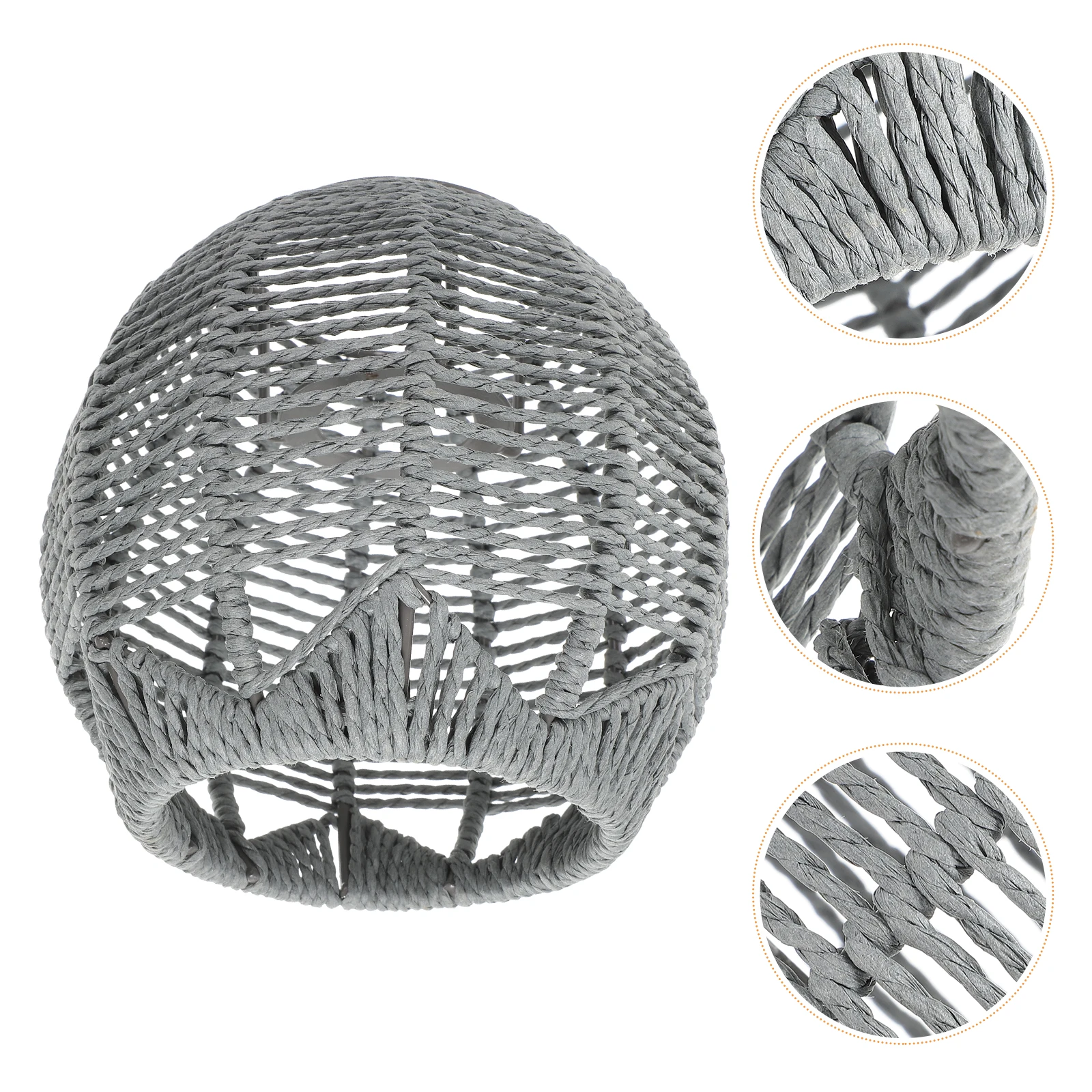 

1Pcs Woven Rattan Pendant Lamp Shade Modern Style Chandelier Cover for Living Room Bedroom Tea Room Warm Lighting