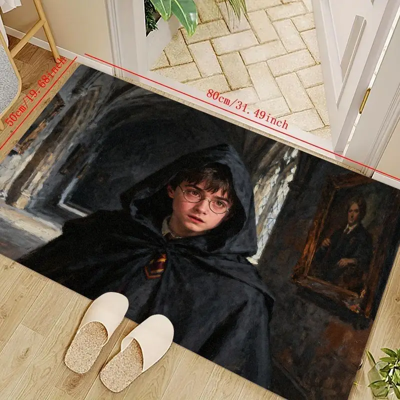 

1PC Harry Potter Character Art Print Floor Mat 50x80cm (19.68x31.49in) for Living Room Home Bedroom Entryway Decoration, Magical