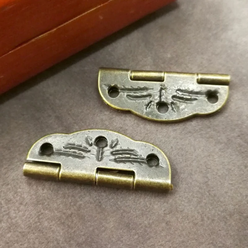 10pcs/Set 30mm x22mm Door Butt Hinges Alloy rotated from 0 degrees to 280 degrees Antique Bronze Tool Parts