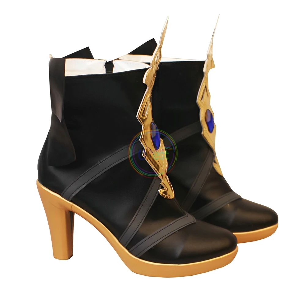 Navia sepatu boot Cosplay Genshin Impact