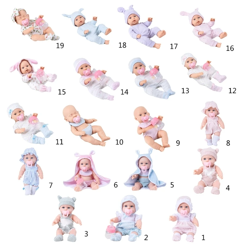 12in Baby Dolls Reborns Nurturing Realistic Handmade Full Body Silicone Reborns Popular Parenting Game Gift