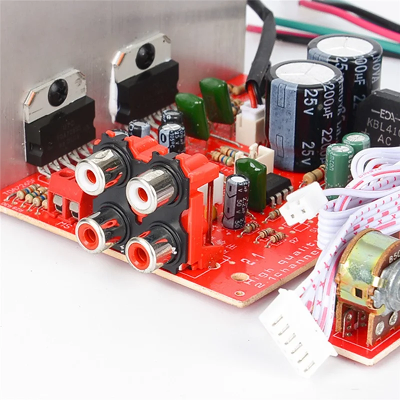 X12A-DX-618 Audio Subwoofer Stereo Amplifier Board 2.1 Channel 60Wx3 DC12-18V Module With Power Cable Easy Install