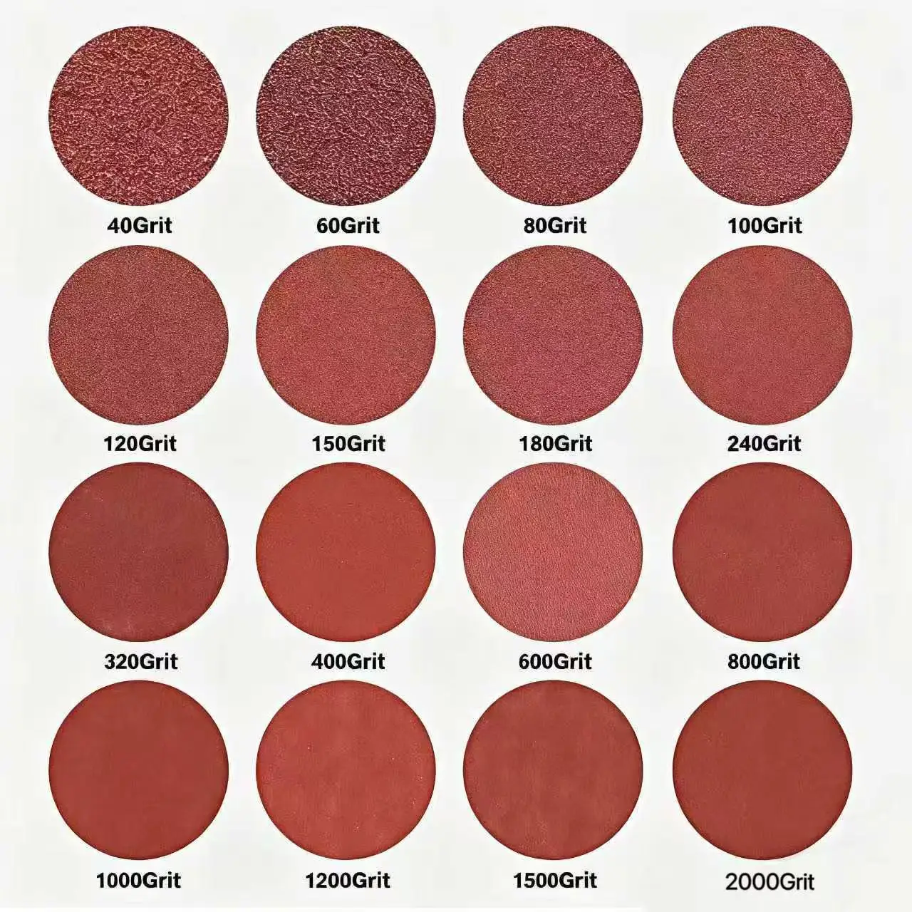 ورق صنفرة مستدير 6 بوصة غير مسامي 40-2000 ملحق تلميع حصى لأعمال النجارة المعدنية يناسب معظم المطاحن الكهربائية #6