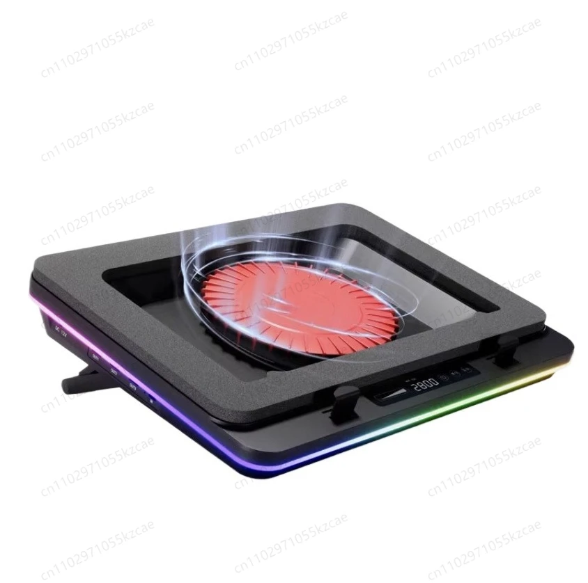 GT600 pressure air type notebook radiator, air-cooled 14CM fan, support 18-inch dust-proof base bracket 36W power supply