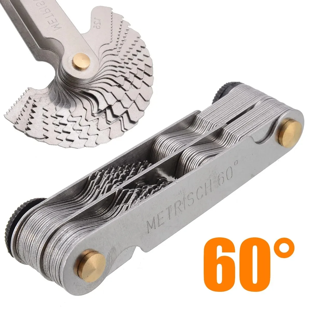 Ferramentas de Medição de Rosca Polegada Thread Plug Gauge Gear Tooth Screw Pitch Gauges Centro de Medição Metrschwerk Polegada 55 60