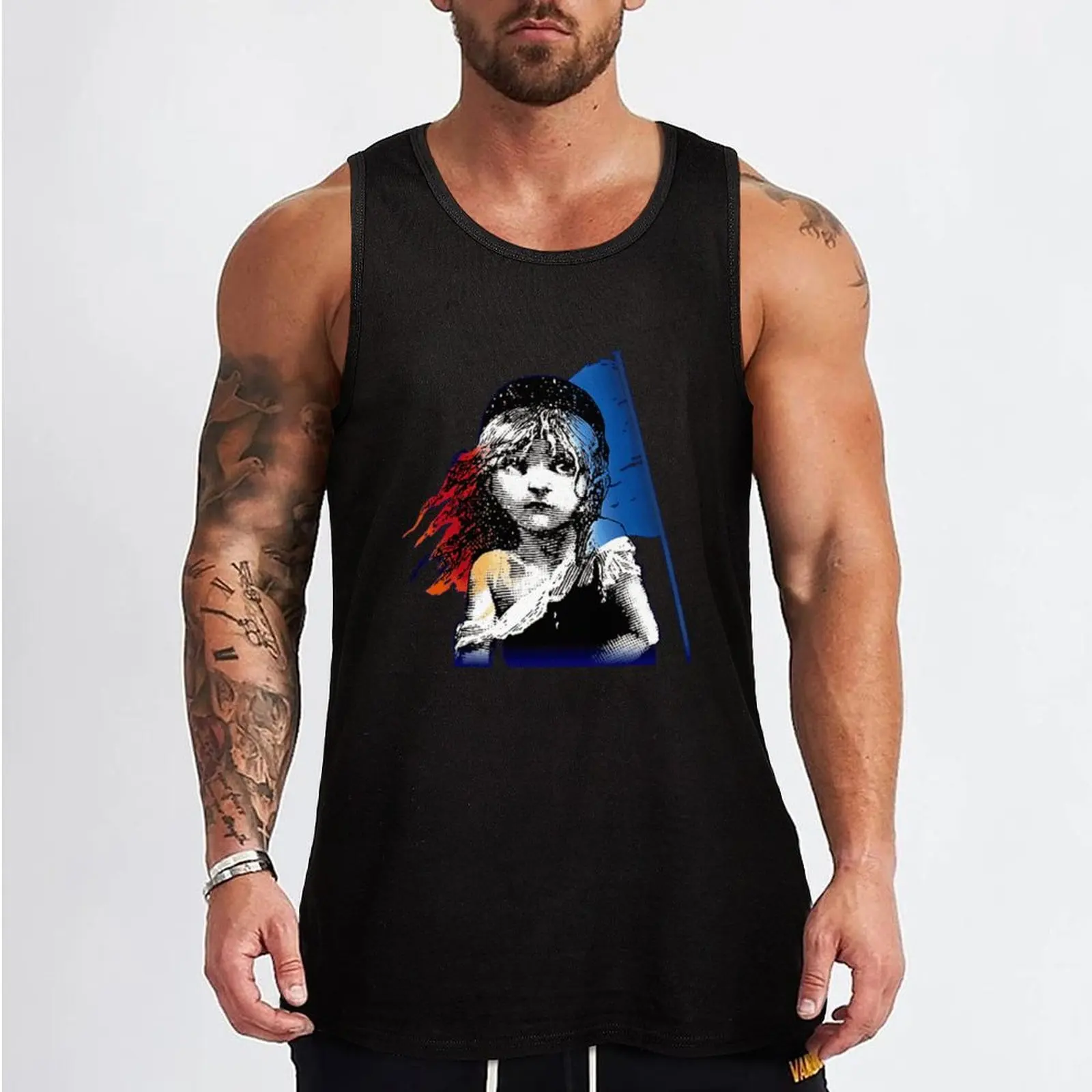 Les Mis Tank Top gym t-shirts bodybuilding