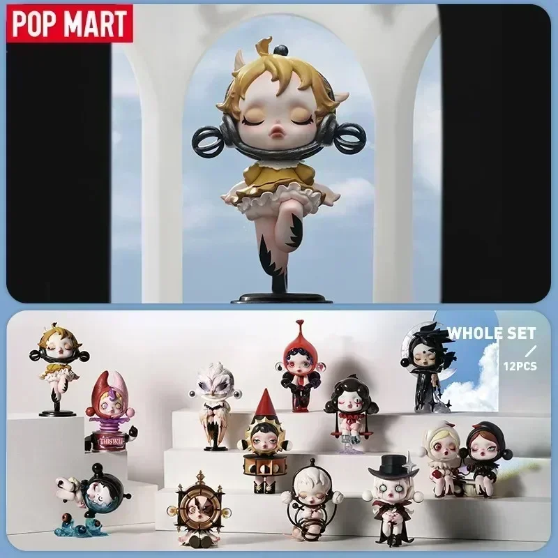 Pop mart crânio panda imagem da série de realidade caixa cega caixa mistério acho saco brinquedos boneca bonito anime figura ornamentos de mesa