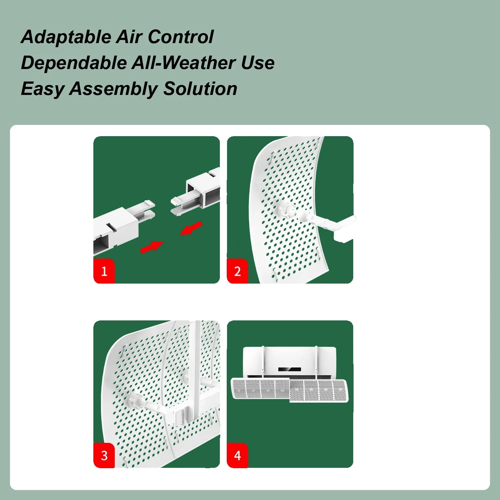 New Air Conditioner Wind Deflector Adjustable Retractable Universal Anti Direct-Blow Air Conditioning Windshield Device