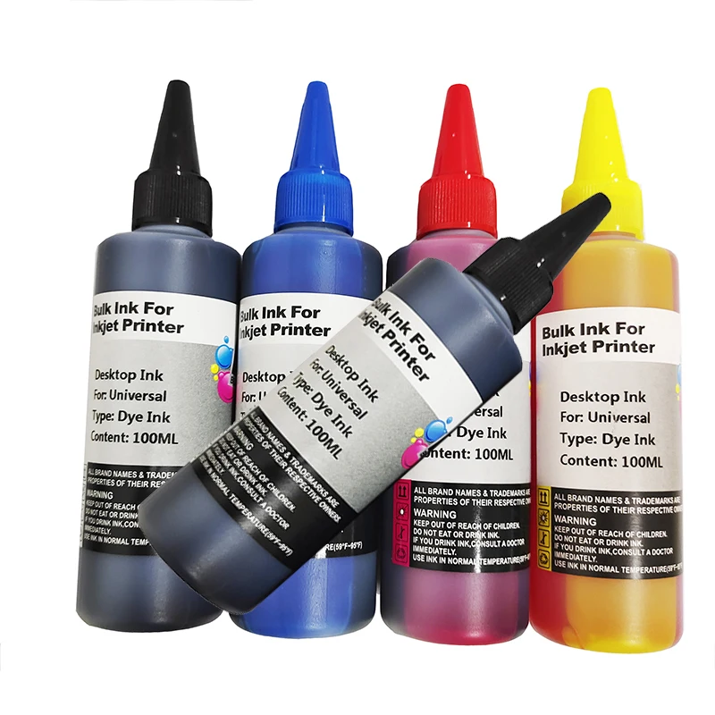 

100ML Universal Dye ink Refill Ink kit for Epson for Canon for HP for Brother Inkjet Printer CISS Cartridge Printer Ink