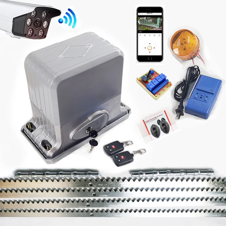 

Safer Control Standard Remote Auto Sliding Gate Opener Kit With Smart Home Visualization Accessories