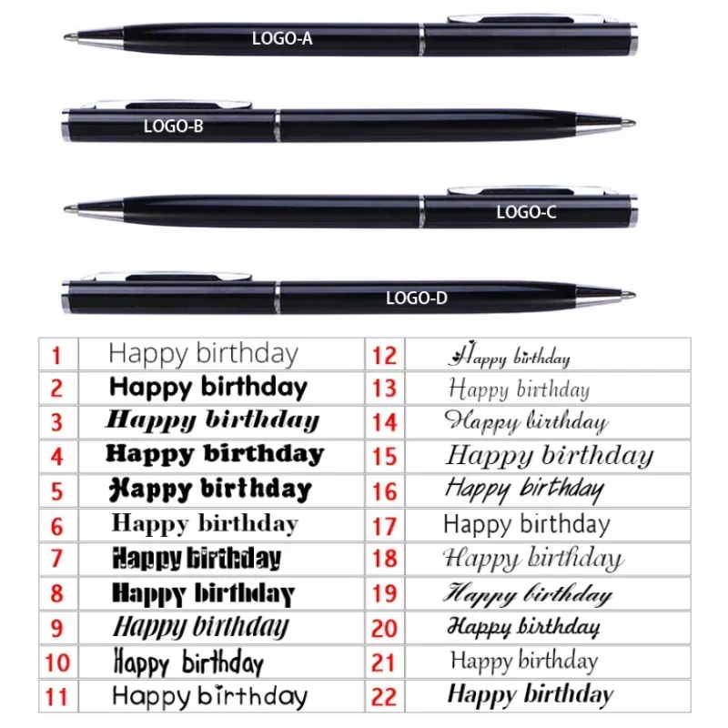 

100Pcs/Lot Multiple Colors Black Ink Roller Metal Ballpoint Pen 1.0Mm 2in1 Stylus Universal Gift Free Custom Logo