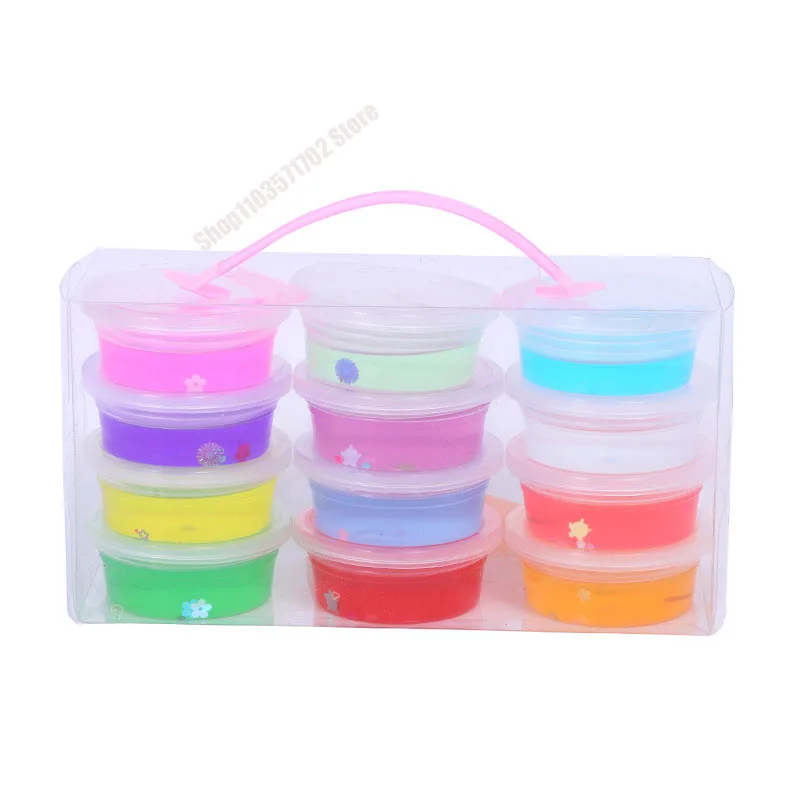 Children's plastic toy slime internet famous transparent crystal mud foam gel crystal mud set