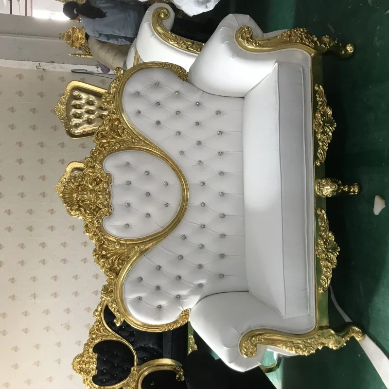 

custom，Latest comfortable royal wooden frame luxury king throne sofa king and trone chair wedding king throne chair sofa r