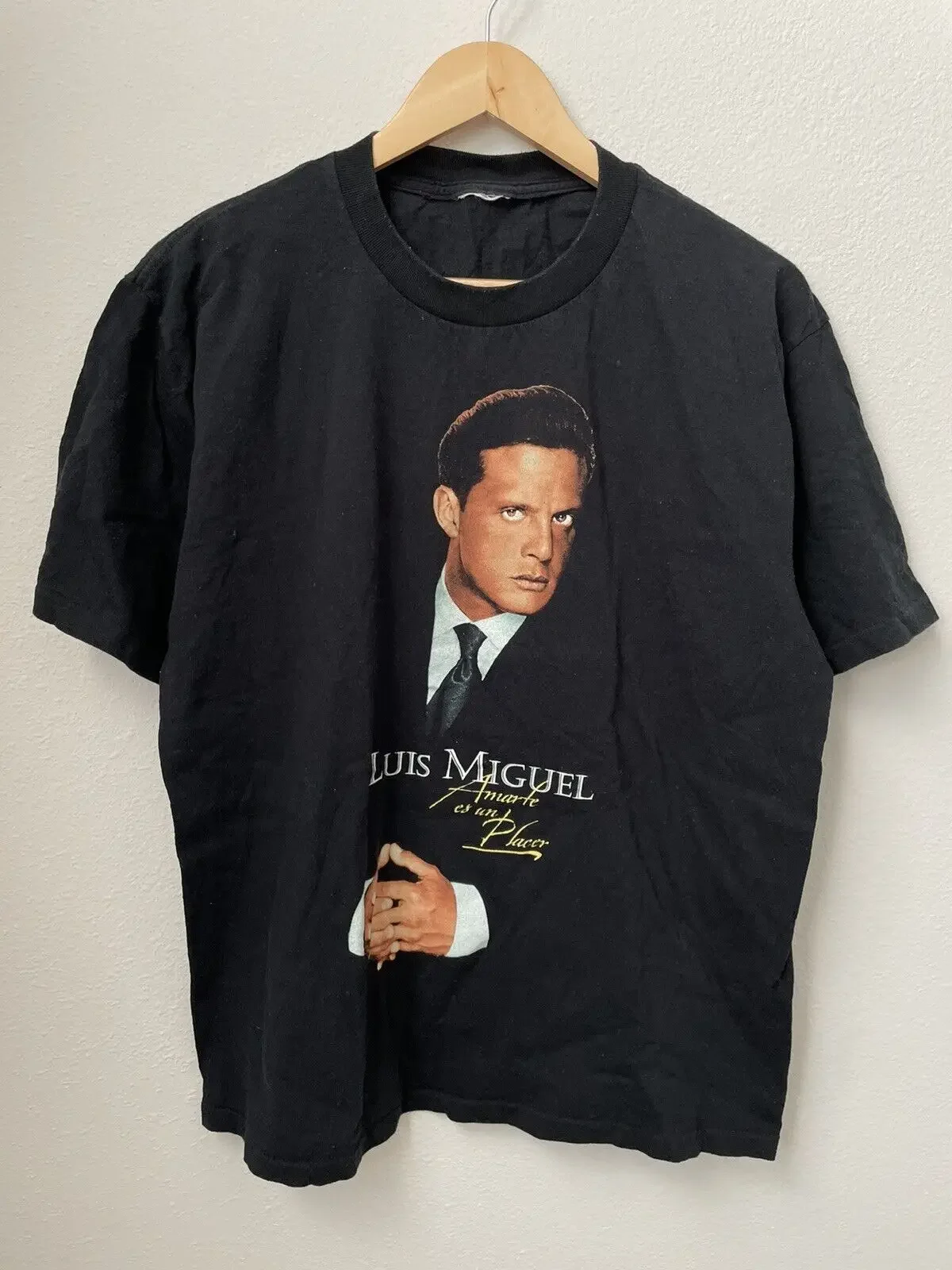 Vintage 90S Luis Miguel Amarte Es Un Placer Romances Tour Music Selena Rare Sz M