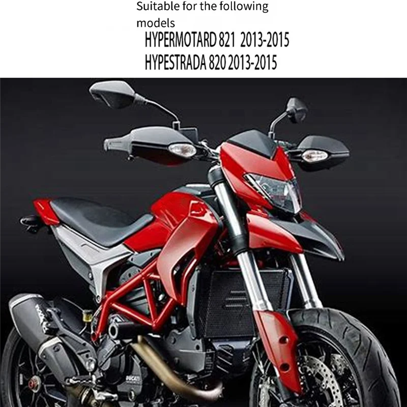 Ducati Hypermotard 820 821 2013-2015 용 가벼운 핸들 바 핸드 가드가있는 엄격한 오토바이 핸드 가드
