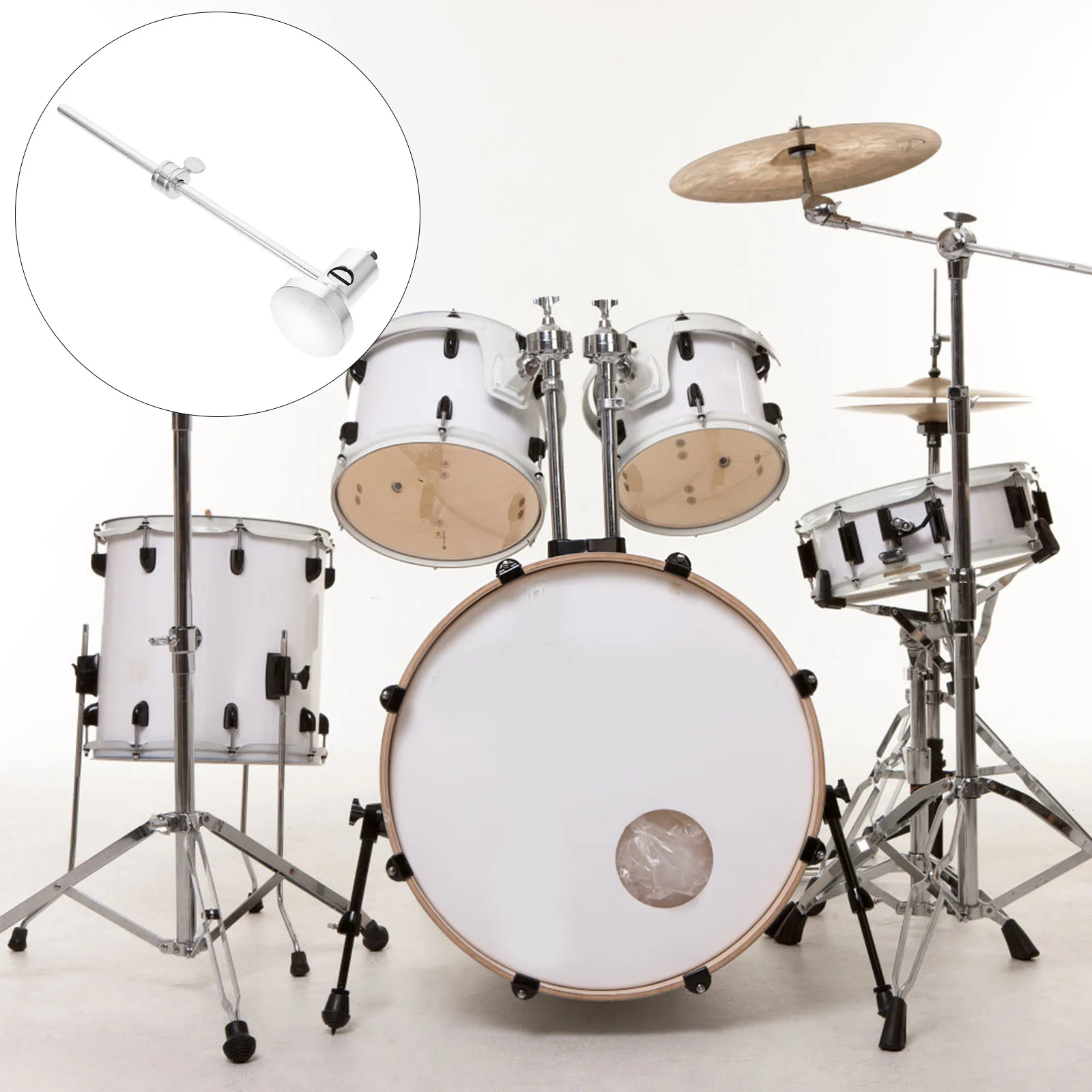 

Adjustable Bass Drum Pedal Hammer Aluminum Alloy Sturdy Practical Long Life Comfortable Use Single Double Pedals Percussion