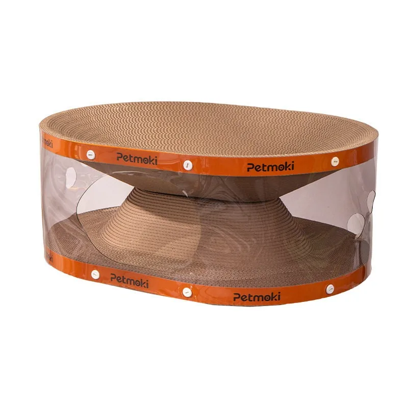 Transparent Tunnel Cat Scratching Board Nest Double-layer Wear-resistant and Anti-chip Integrated Self-hi, Stuffy Anti-scratch